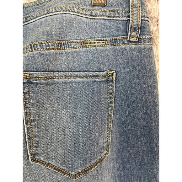 New York & Co Jeans Women's 6 Soho Culotte Mid Rise Crop Ankle Jeans Boho Modern - Picture 9 of 12